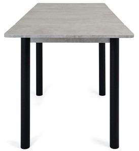 Кухонный раскладной стол Милан-2 EVO, ноги черные, светлый цемент в Архангельске - предосмотр 1