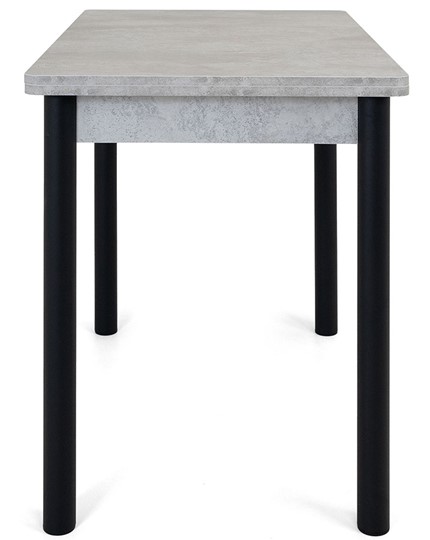 Кухонный раскладной стол Милан-2 EVO, ноги черные, светлый цемент в Архангельске - изображение 2