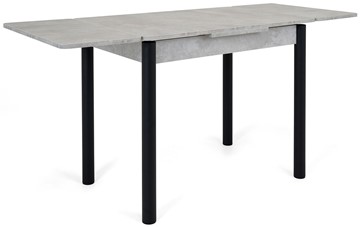 Кухонный раскладной стол Милан-2 EVO, ноги черные, светлый цемент в Архангельске - предосмотр 3