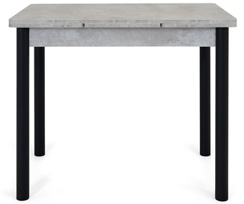 Кухонный раскладной стол Милан-2 EVO, ноги черные, светлый цемент в Архангельске - предосмотр 5
