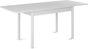 Кухонный раскладной стол Милан-мини EVO (ноги металлические белые, белый цемент) в Архангельске - предосмотр 1