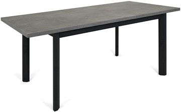 Кухонный стол раздвижной Нагано-3L (ноги черные, серый камень) в Архангельске - предосмотр 3