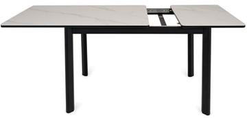 Кухонный раздвижной стол Римини-мини С, 90х65 (+40) керамика Black Marble (черный) в Архангельске - предосмотр 3