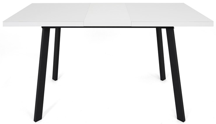 Кухонный стол раскладной Сальвадор-2G (ноги черные, стекло cristal/белый цемент) в Архангельске - изображение 4