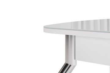 Кухонный раздвижной стол Танго, белый/геометрия в Архангельске - предосмотр 5