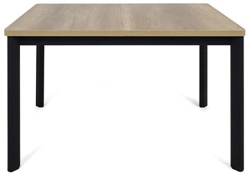Кухонный стол раздвижной Токио-1L (ноги металлические черные, дуб каньон) в Архангельске - предосмотр 1