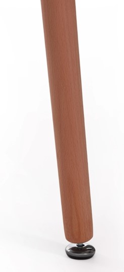 Стол кухонный JOHN (mod. T1003) МДФ/дерево 80x80x75 черный/натуральный арт.15174 в Архангельске - изображение 3