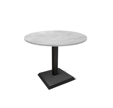 Кухонный обеденный стол SHT-TU5-BS2 / SHT-TT 90 ЛДСП (бетон чикаго светло-серый/черный) в Архангельске - изображение
