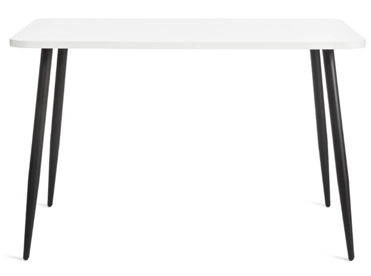 Обеденный стол PLUTO ЛДСП/металл, 120x80x77, Белый/Черный арт.19316 в Архангельске - изображение 2