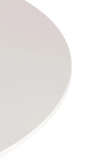 Кухонный стол TULIP (mod. 011) металл/мдф, 90х90х75 белый арт.14105 в Архангельске - изображение 1