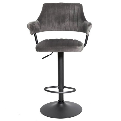 Барный стул КАНТРИ WX-2917 вельвет серый в Архангельске - изображение 1
