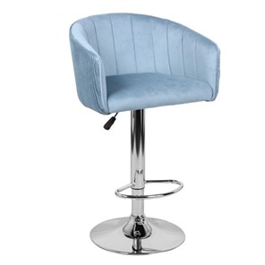 Мягкий барный стул Марк WX-2325 велюр голубой в Архангельске