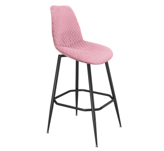 Барный стул SHT-ST29-С22 / SHT-S148 (розовый зефир/черный муар) в Архангельске - предосмотр