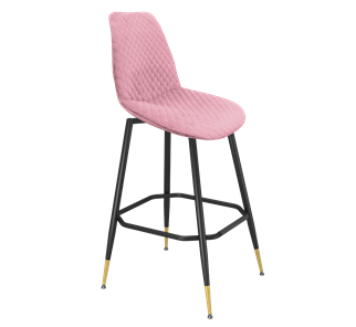 Барный стул SHT-ST29-С22 / SHT-S148 (розовый зефир/черный муар/золото) в Архангельске