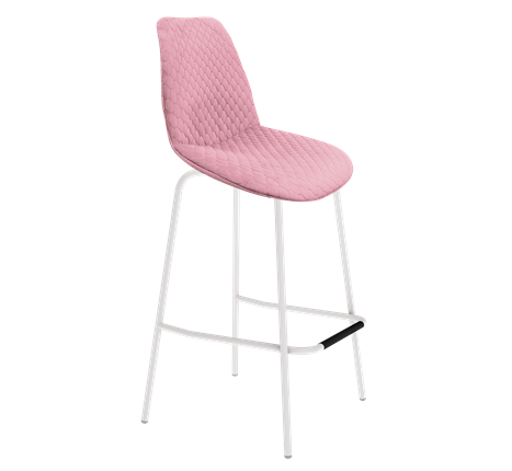 Барный стул SHT-ST29-С22 / SHT-S29P (розовый зефир/белый муар) в Архангельске - изображение
