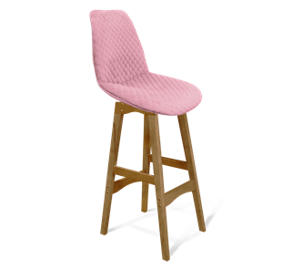 Барный стул SHT-ST29-С22 / SHT-S65 (розовый зефир/светлый орех) в Архангельске - предосмотр