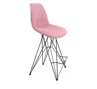 Полубарный стул SHT-ST29-С22 / SHT-S66-1 (розовый зефир/черный муар) в Архангельске