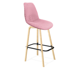 Барный стул SHT-ST29-С22 / SHT-S94 (розовый зефир/прозрачный лак/черный муар) в Архангельске - предосмотр