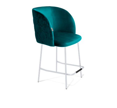 Полубарный стул SHT-ST33-1 / SHT-S29P-1 (альпийский бирюзовый/хром лак) в Архангельске - изображение