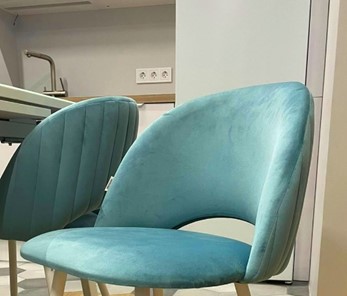 Барный стул SHT-ST34-1 / SHT-S65 (голубая пастель/дуб брашированный коричневый) в Архангельске - предосмотр 7