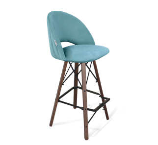 Барный стул SHT-ST34-1 / SHT-S80 (голубая пастель/темный орех/черный) в Архангельске - предосмотр