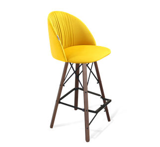 Барный стул SHT-ST35-1 / SHT-S80 (имперский жёлтый/темный орех/черный) в Архангельске - предосмотр