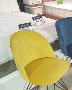 Барный стул SHT-ST35-1 / SHT-S93 (имперский жёлтый/браш.коричневый/черный муар) в Архангельске - предосмотр 7