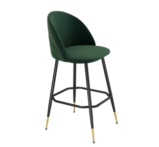 Барный стул SHT-ST35-2 / SHT-S148 (лиственно-зеленый/черный муар/золото) в Архангельске