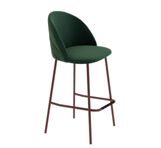 Барный стул SHT-ST35-2 / SHT-S29P (лиственно-зеленый/медный металлик) в Архангельске