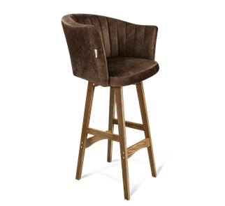 Барный стул SHT-ST42-1 / SHT-S65 (кофейный трюфель/дуб брашированный коричневый) в Архангельске - предосмотр