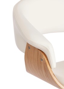 Барный стул VIMTA (mod.4021S) белый/натуральный/хром арт.13660 в Архангельске - предосмотр 6