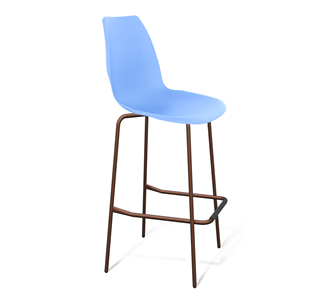 Барный стул SHT-ST29/S29 (голубой pan 278/медный металлик) в Архангельске - предосмотр