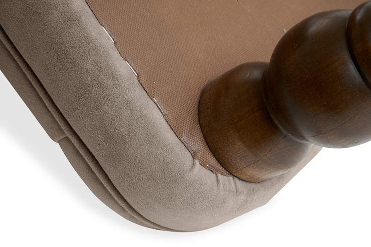 Кресло Бриджит бежевый ножки коричневые в Архангельске - изображение 6