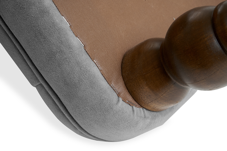 Кресло Бриджит серый ножки коричневые в Архангельске - изображение 7