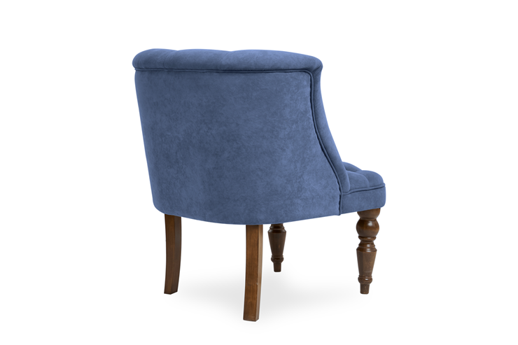 Кресло Бриджит синий ножки коричневые в Архангельске - изображение 3