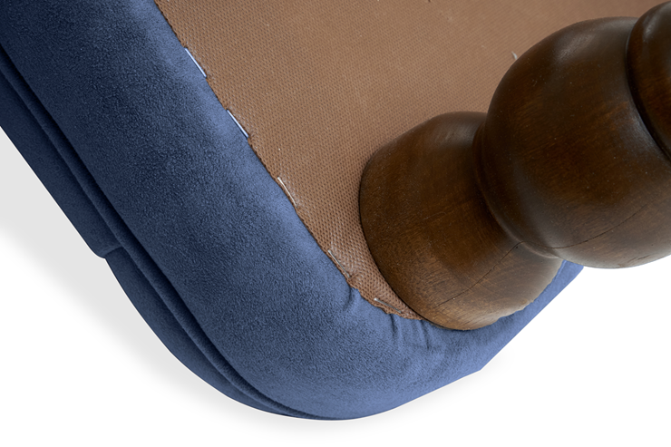 Кресло Бриджит синий ножки коричневые в Архангельске - изображение 7