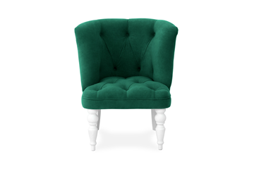 Кресло на ножках Бриджит зеленый ножки белые в Архангельске - предосмотр 1