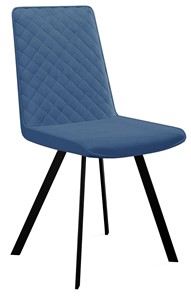 Мягкий стул 202, микровелюр B8 blue, ножки черные в Архангельске