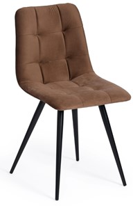 Обеденный стул CHILLY (mod. 7095) 45х53х88 коричневый barkhat 12/черный арт.14393 в Архангельске