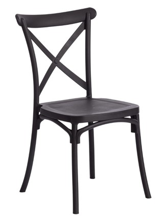 Обеденный стул CROSS (mod. PL24) 48х58х89 Black (черный) 05 арт.19693 в Архангельске - изображение