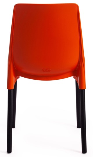 Стул обеденный GENIUS (mod 75) 46x56x84 оранжевый/черные ножки арт.19670 в Архангельске - изображение 3