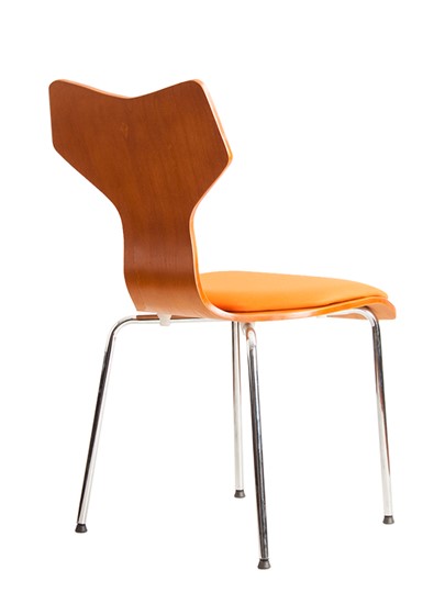 Обеденный стул Roxy wood chrome, ткань A в Архангельске - изображение 1