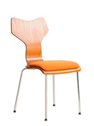Обеденный стул Roxy wood chrome, ткань A в Архангельске - изображение