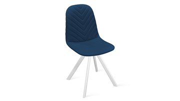 Обеденный стул Шерри К2 (Белый матовый/Велюр Confetti Blue) в Архангельске