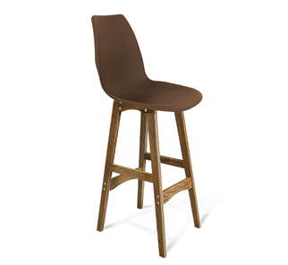 Барный стул SHT-ST29/S65 (коричневый ral 8014/дуб брашированный коричневый) в Архангельске - предосмотр