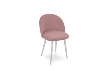 Обеденный стул Лайт розовый белые ножки в Архангельске