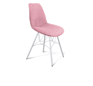 Обеденный стул SHT-ST29-С22 / SHT-S100 (розовый зефир/хром лак) в Архангельске