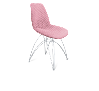 Обеденный стул SHT-ST29-С22 / SHT-S112 (розовый зефир/хром лак) в Архангельске - предосмотр