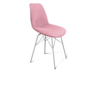 Обеденный стул SHT-ST29-С22 / SHT-S64 (розовый зефир/хром лак) в Архангельске