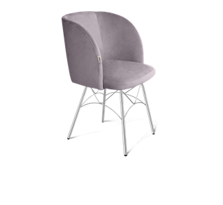 Обеденный стул SHT-ST33 / SHT-S107 (сиреневая орхидея/хром лак) в Архангельске - предосмотр